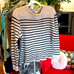 Reformation Cashmere sweater with stripes